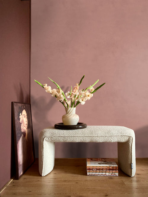 Origin Wallcoverings behang leemstuc terracotta roze - 50 x 900 cm - 348074