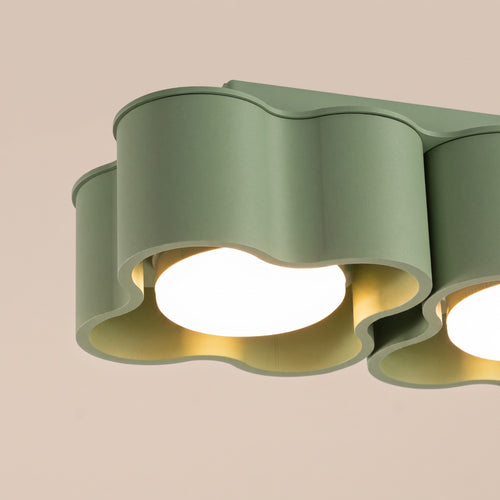 Sollux Lighting Plafondlamp OVIO 2 saliegroen Gx53 - 24,5x12x8cm