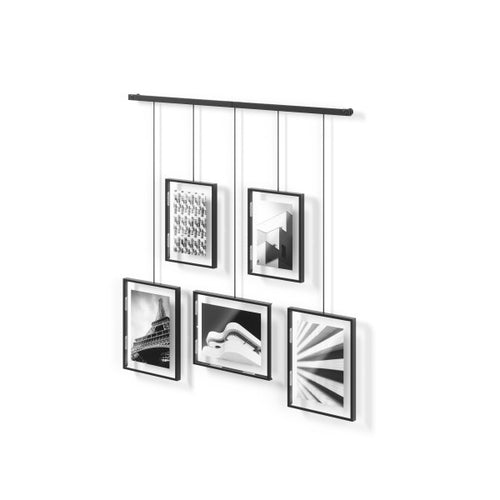 Umbra set met fotolijsten (5) Exhibit - 79 x 3 x 43 cm - Zwart