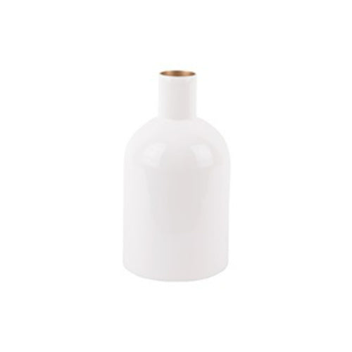 Present Time vaas Ivy Bottle Straight - wit - Ø4cm - vtwonen shop