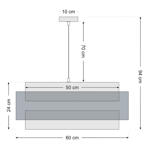bpskoncept hanglamp Doblo Elegant - crème - Ø60 cm