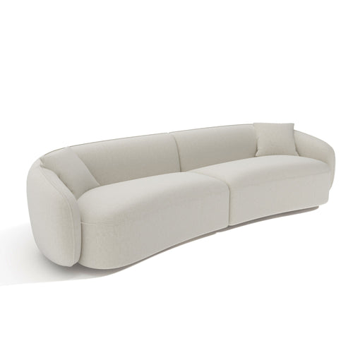 Sia Home - Rechte bank CELINE - Geweven stof - Crème - 260cm