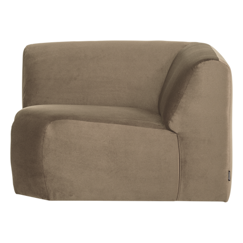 WOOOD hoekelement recht Mojo Base - Velvet - Khaki - 74x105x105
