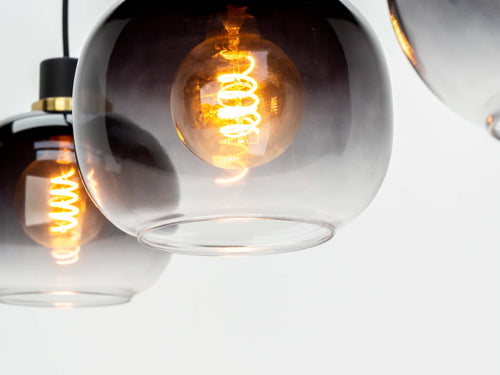 EGLO hanglamp Oilella - e27 - 95 cm - smoke glas - zwart - vtwonen shop