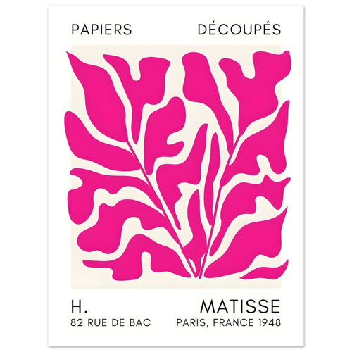 Artfulprints  Matisse – Seabed shapes pink   poster 50x70 cm