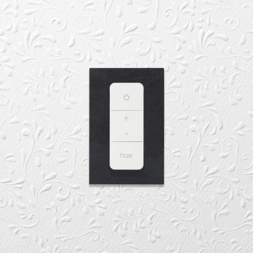 Decoplates dimmerswitch afdekraam frontje, 2pack rechthoekig - zwart - 7.9x12.4cm - vtwonen shop