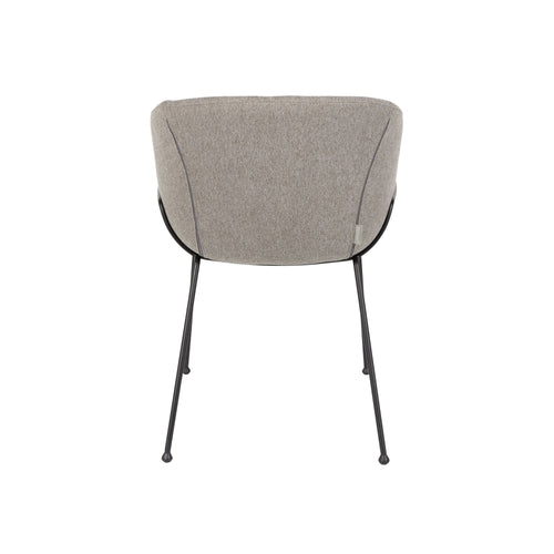 Zuiver Feston Eetkamerstoelen armleuning Fab Grijs - Set van 2