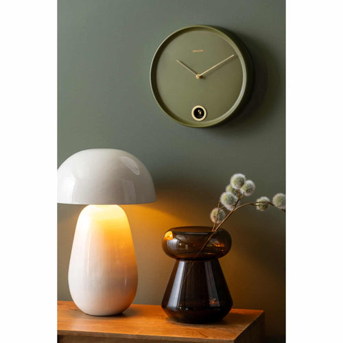 Karlsson wandklok Esencia Cuckoo - groen - Ø30cm