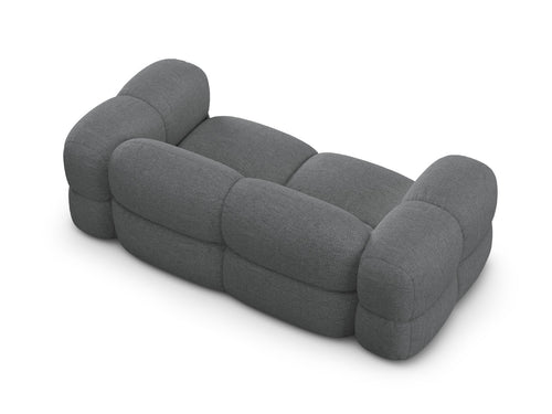 Cosmopolitan Design Bank Loretto 3-zits, structurele stof grijs - 100x210x68cm