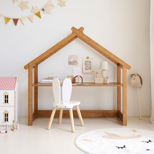 Petite Amélie Kinderbureau Haus maison - 121,50 cm - Walnuss - vtwonen shop
