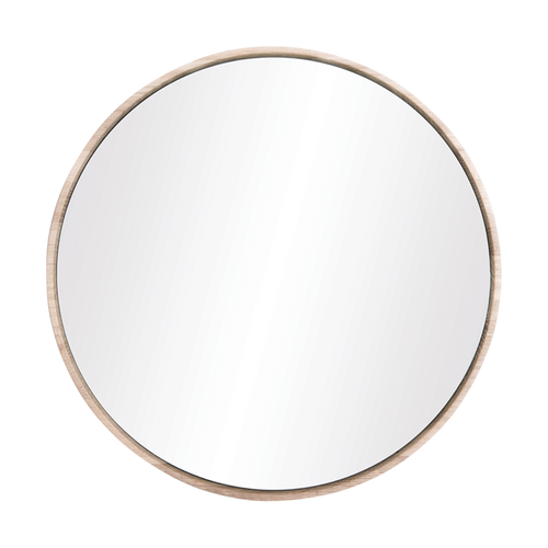 Gazzda Look Mirror Ronde Eikenhouten Wandspiegel Ø 32 cm - Whitewash