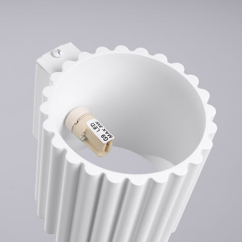 Sollux Lighting Wandlamp AURA wit G9 - 10x12x10cm