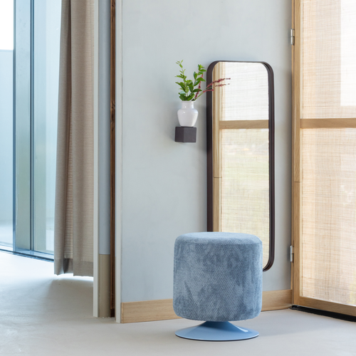 WOOOD spiegel Doutzen - Metaal - Bordeauxrood - 110x40x5