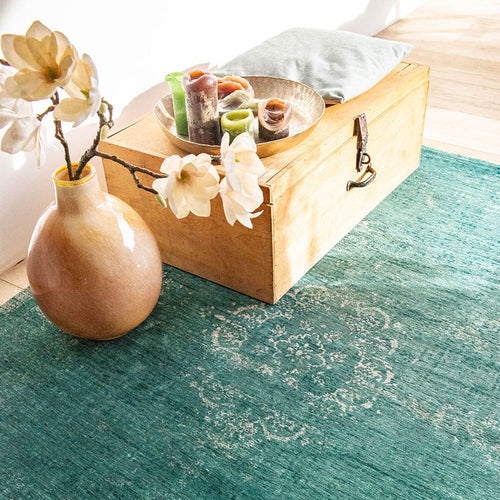 Louis De Poortere vloerkleed Jade - groen - 200x280cm - vtwonen shop