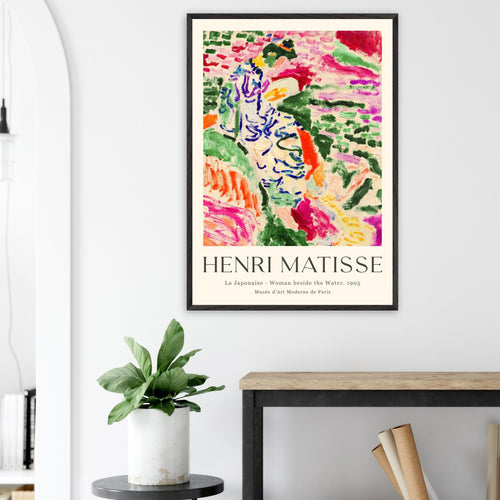 Artfulprints Poster met Lijst Matisse - La japonaise 1905   - 30x40 cm - Meerkleurig