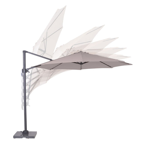 Hawaii parasol S - Ø300 cm - carbon black - zand