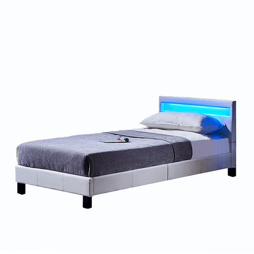 Home Deluxe LED bed ASTRO Wit 90 x 200 cm - vtwonen shop