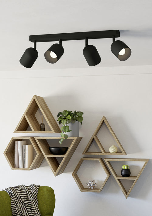 EGLO spot Tilston - 58 cm - zwart