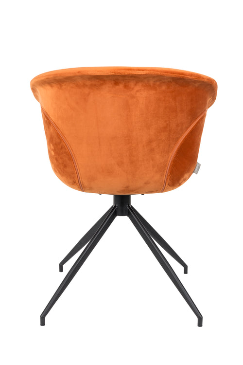 Zuiver Mia Eetkamerstoelen met armleuning Oranje - Set van 2 - vtwonen shop