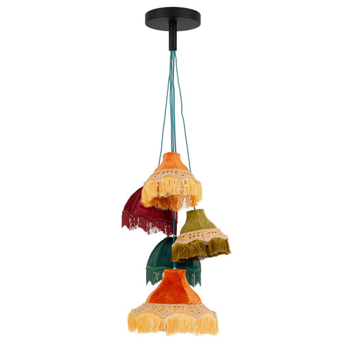 Kare Design Hanglamp Saloon Fringes 5
