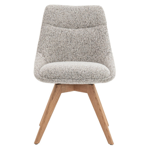 DÉJA Living Eetkamerstoel Malou - Beige/Naturel - Draaibaar - Set van 2 - vtwonen shop