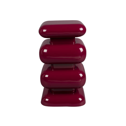 Dutchbone Stubby Bijzettafel Bordeauxrood - vtwonen shop