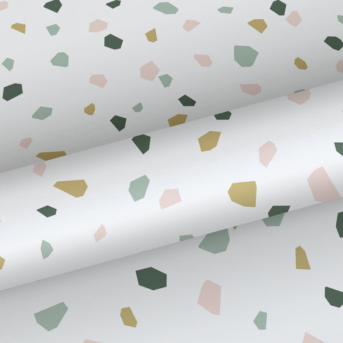 Walls4You behang terrazzo multicolor op wit - 53 cm x 10.05 m - 935313