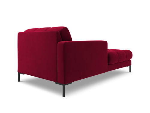 Cosmopolitan Design linker meridiaan Bali flueel, rood - 185x102x75cm