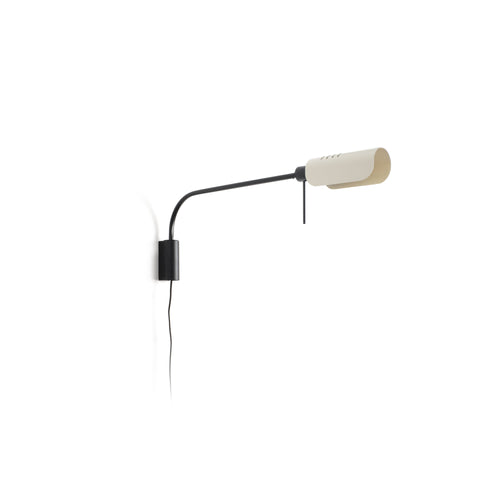 Faro Martinica XL Leeswandlamp Zwart, Beige 1x E27