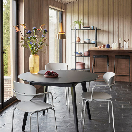 Hübsch vazen Molecule - glas - ø20xh19, ø15xh30cm - vtwonen shop