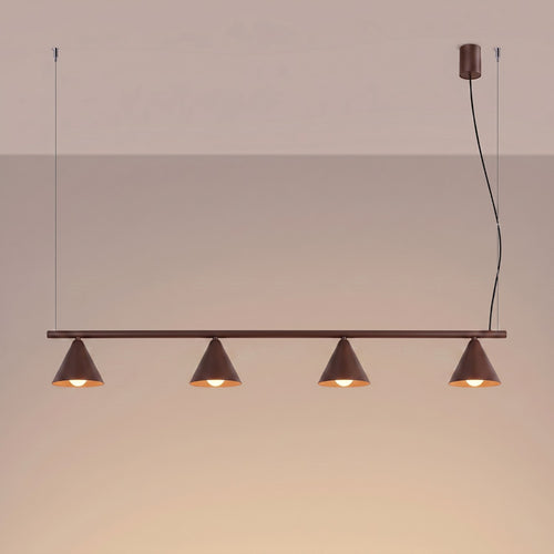 Sollux Lighting Kroonluchter NOX 4L bruin - 122x14x215cm