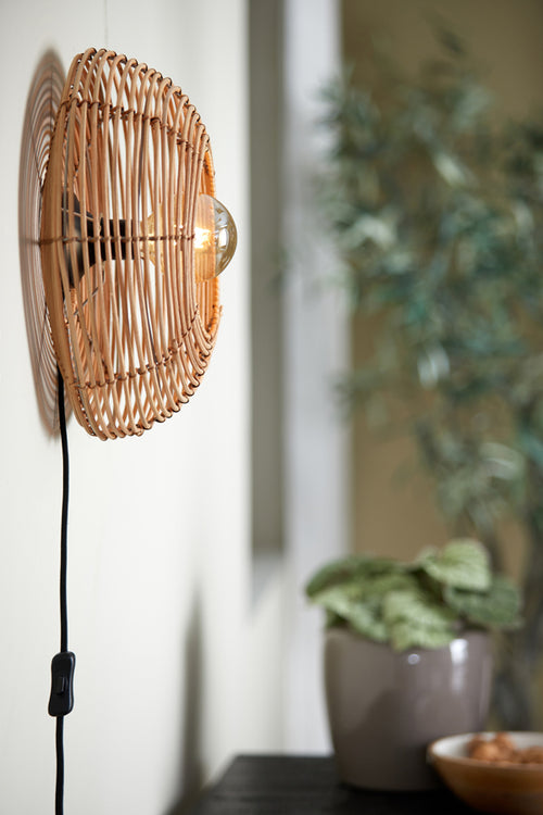 Light & Living wandlamp MILAN - Ø40x15cm - bruin