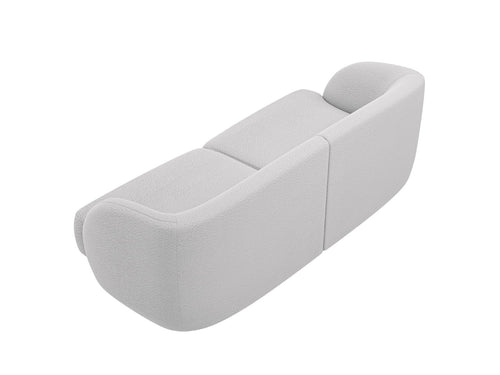 Micadoni Bank Miley 2-zits, boucle lichtgrijs - 90x180x70cm