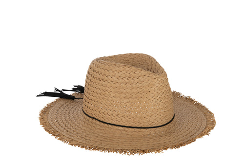 J-Line hoed + Touw + Kwast - papier - lichtbruin - vtwonen shop