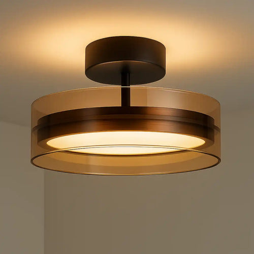 Highlight plafondlamp Enzo - 1 lichts - 30  x 18.5   cm - zwart - vtwonen shop