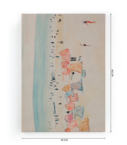 Canvas 60x40 Afdruk Strand