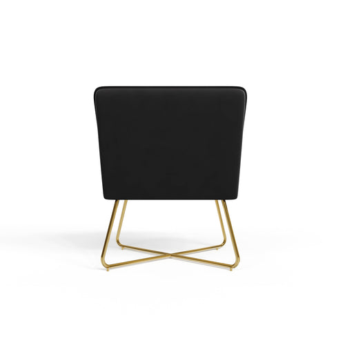 Sia Home - Kleine poefs en fauteuils TALIA - Fluweel - Donker antraciet - 66cm - vtwonen shop