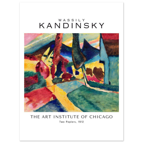 Artfulprints  Wassily Kandinsky - Two poplars   poster 30x40 cm
