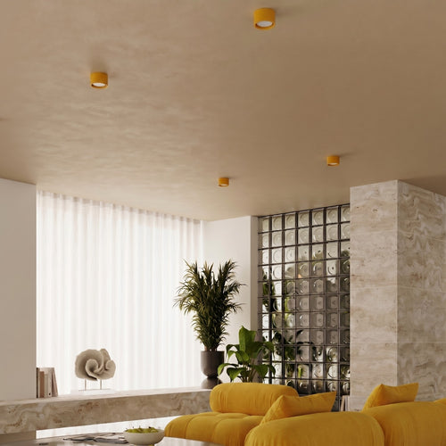 Sollux Lighting Plafondlamp MODO 1 geel Gx53 - 10x10x6cm