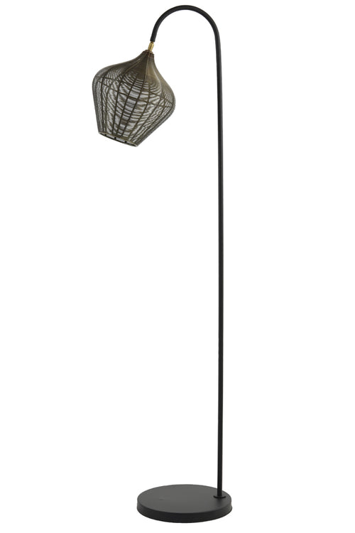 Light & Living vloerlamp ALVARO - 35x30x160cm - brons - vtwonen shop