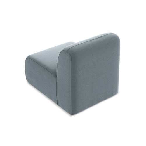 LaMiaSofa Bankmodule midden Cervo - velours - lichtblauw - 70x94x75