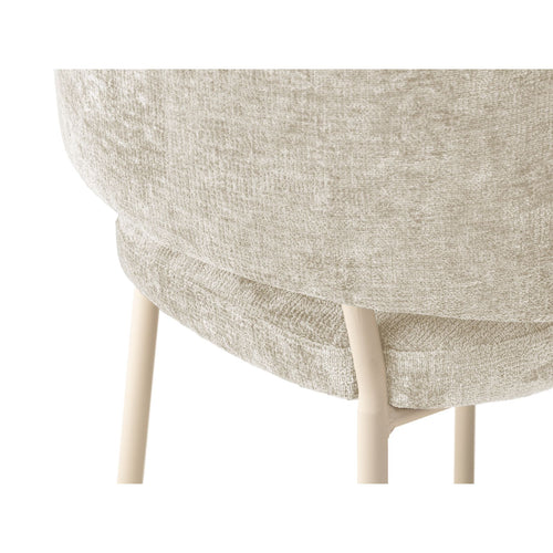 Set van 2 stoelen Dora chenille lichtbeige - 57x58x75cm