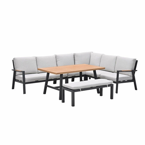 Garden Impressions lounge dining set Lissabon valley sand - 6-delig