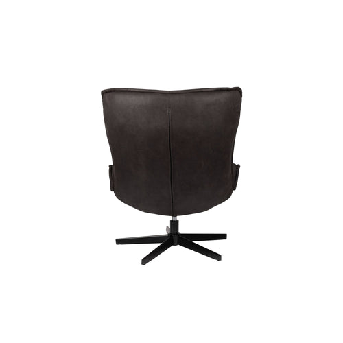 Housecraft living John Fauteuil Antraciet - Zwart - vtwonen shop