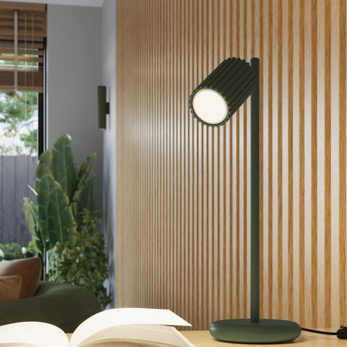 Sollux Lighting Wandlamp KARBON 30 olijfgroen - 6,5x8,5x30cm
