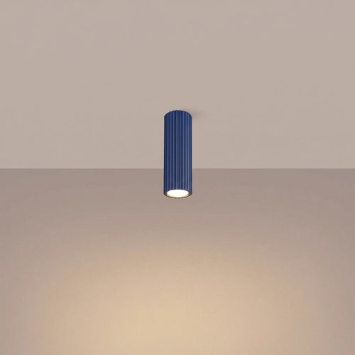 Sollux Lighting Plafondlamp KARBON 20 ultramarijn - 6,5x6,5x20cm