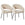 Furnhouse eetkamerstoelen armleuning Natalie - Beige - Stof (Bouclé) - Set van 2