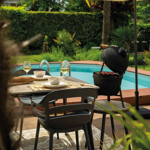 Garden Impressions tuinstoel Sunny donker grijs - set van 4 - vtwonen shop