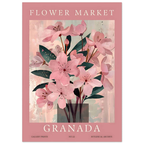 Artfulprints  Flower market - Granada   poster 50x70 cm - vtwonen shop