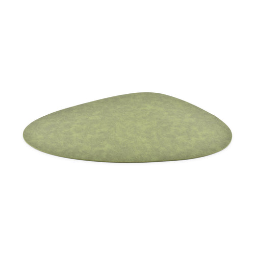 Bonbistro - Placemat 45x37cm lederlook groen Layer - Set van 4